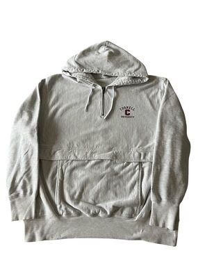 Champion Cornell University Light Gray XL Half-Zip Hoodie